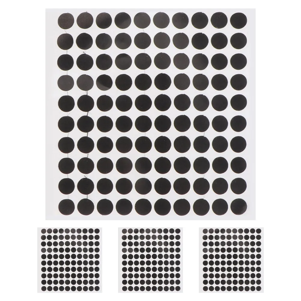 

4 Sheets Professional Grade Pool Table Marker Dots Black Round Spot Stickers Billiards Ball Position Markers Snooker Competition
