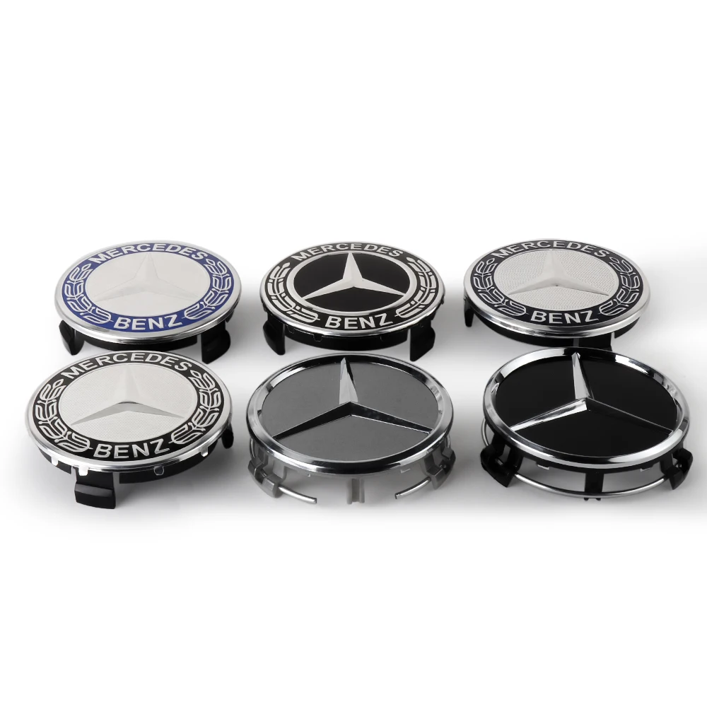 4Pcs Car Wheel Hub Caps Emblem Badge Sticker For Mercedes benz A C E S Class AMG CLA CLS GLK GLA W212 W213 W204 W205 W169 Fortwo