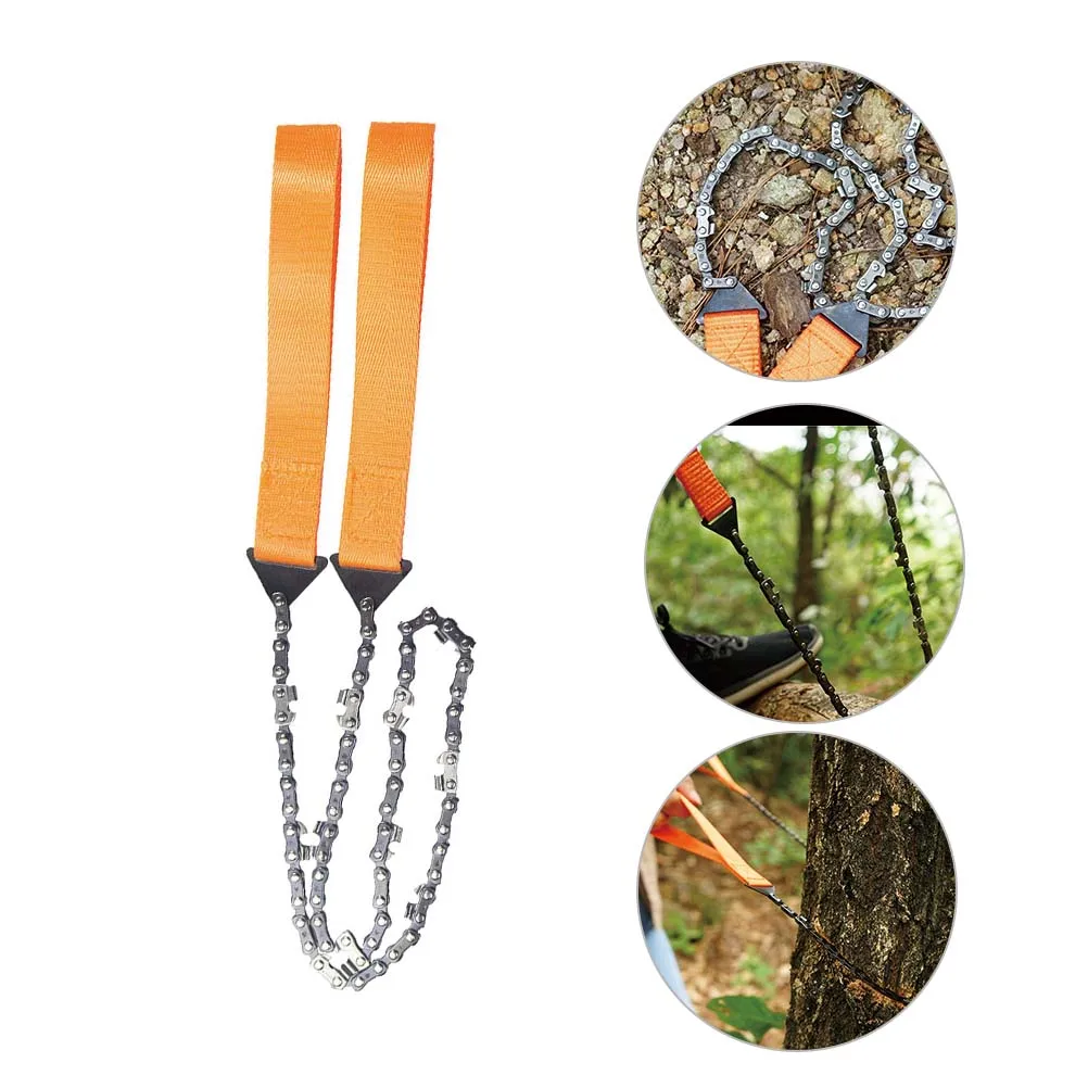 

1Set Portable Pocket Chainsaw Outdoor Camping Hand Chainsaw Rustproof Durable Manganese Steel Survival Cutting Tool