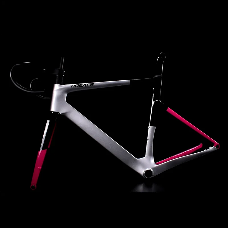 Carbon Fiber Road Frameset With Handlebar Disc Brake 5