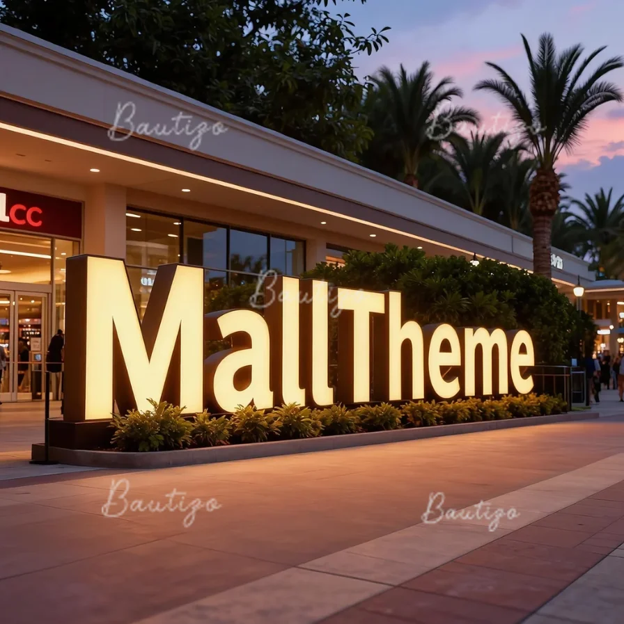 

Пользовательские 3D металлические вывески с буквами на открытом воздухе, большой логотип MallTheme вывески, бизнес-реклама, подсветка, светодиодная вывеска с буквами