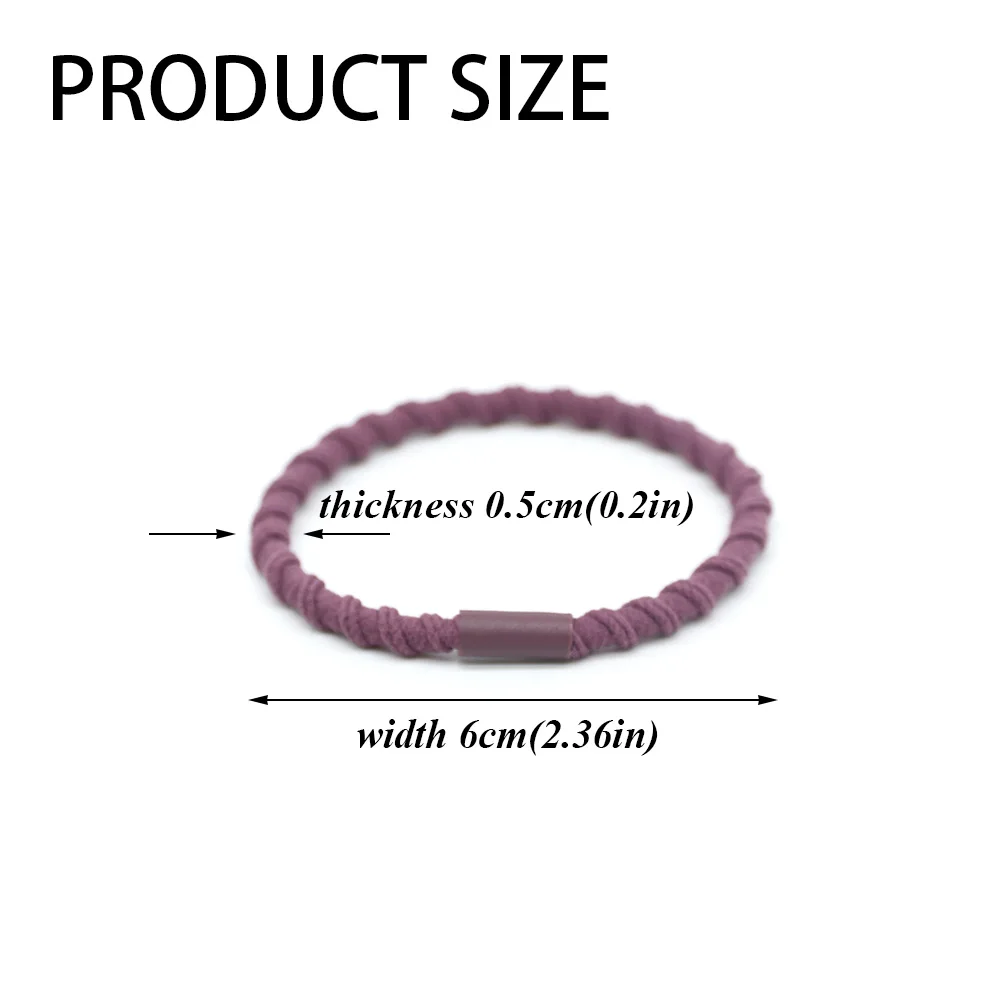 Boho Hair Ties Bracelets for Women, 24PCS Hair Tie BraceletsBoho Hair Accessories 10 Colors Hair Ties No Damage for Th