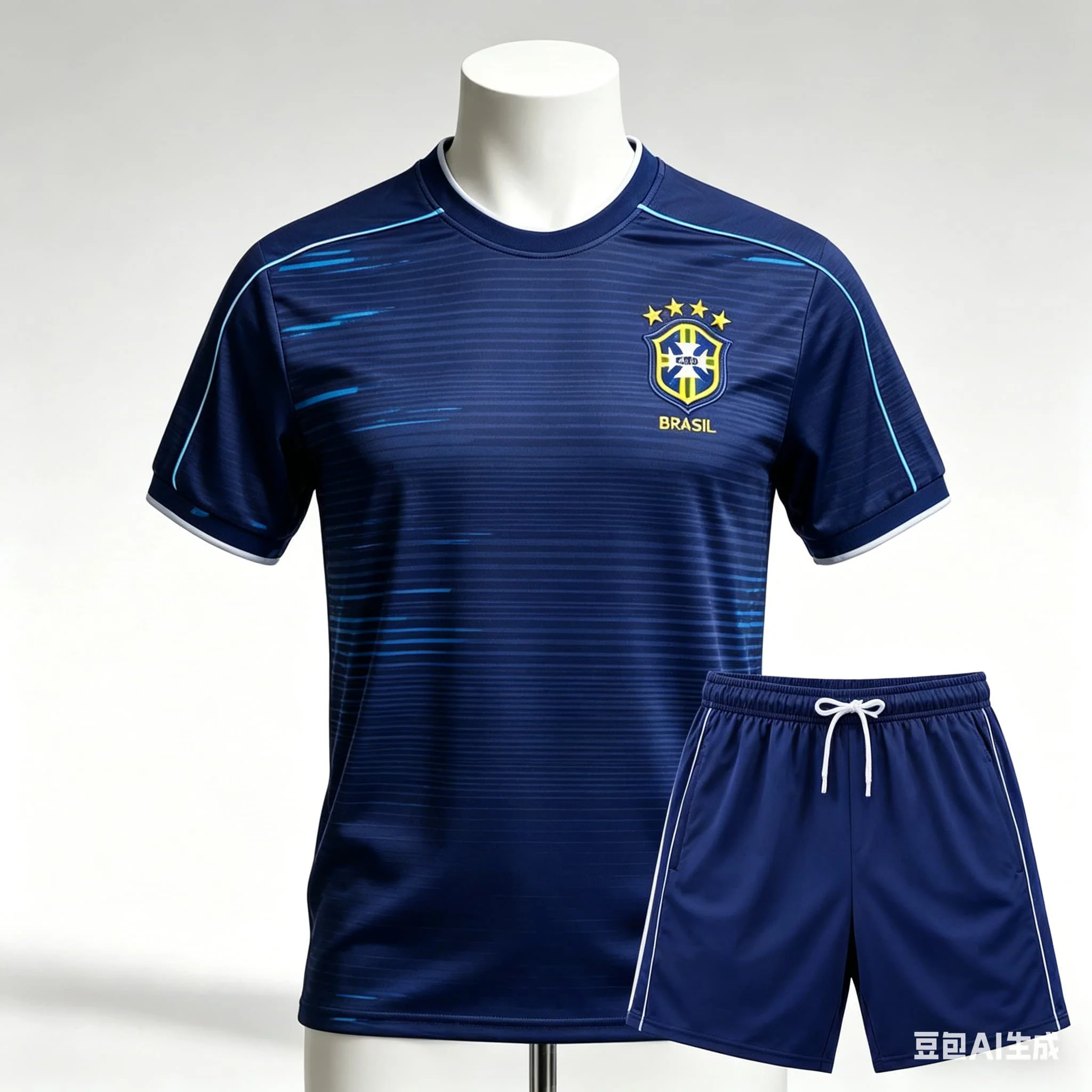 

3D Printed Short Sleeved Brazil T-shirt Set Hot Selling in Summer Y2K Oversized Comfortable Sports Football T-shirt Set