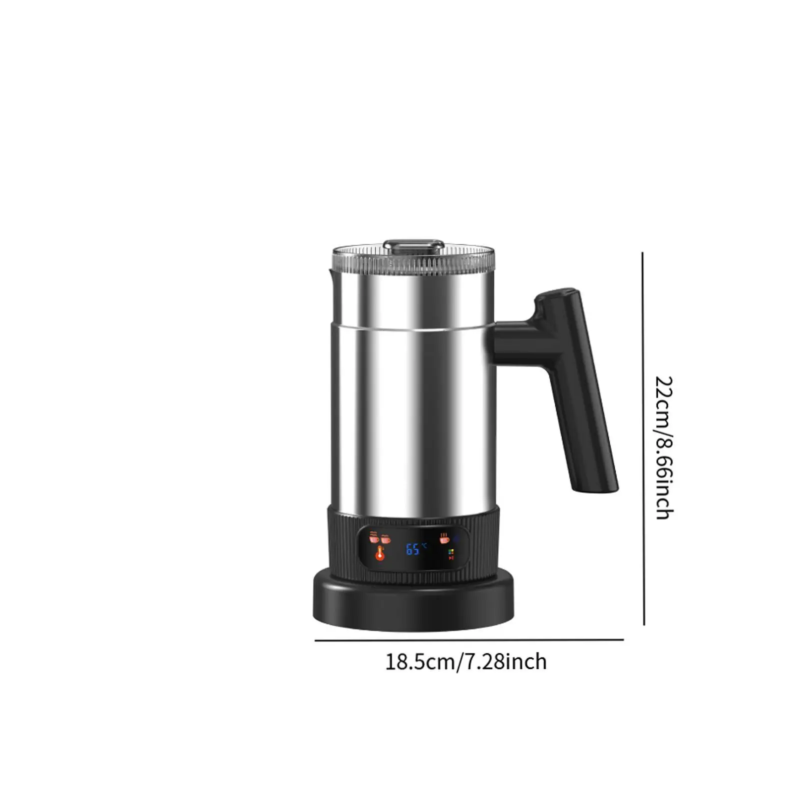 Espuma de leite 4 em 1 Cappuccinos com desligamento automático em aço inoxidável de grande capacidade