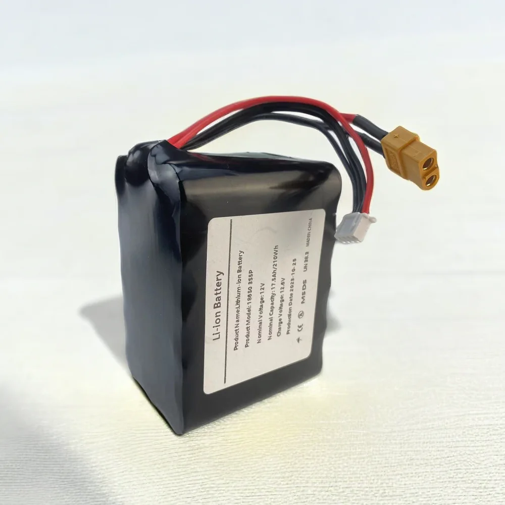 12V 17.5Ah 18650 3S5P Lithium Ion Battery Pack For Various RC Airplane Drone Quadrotor