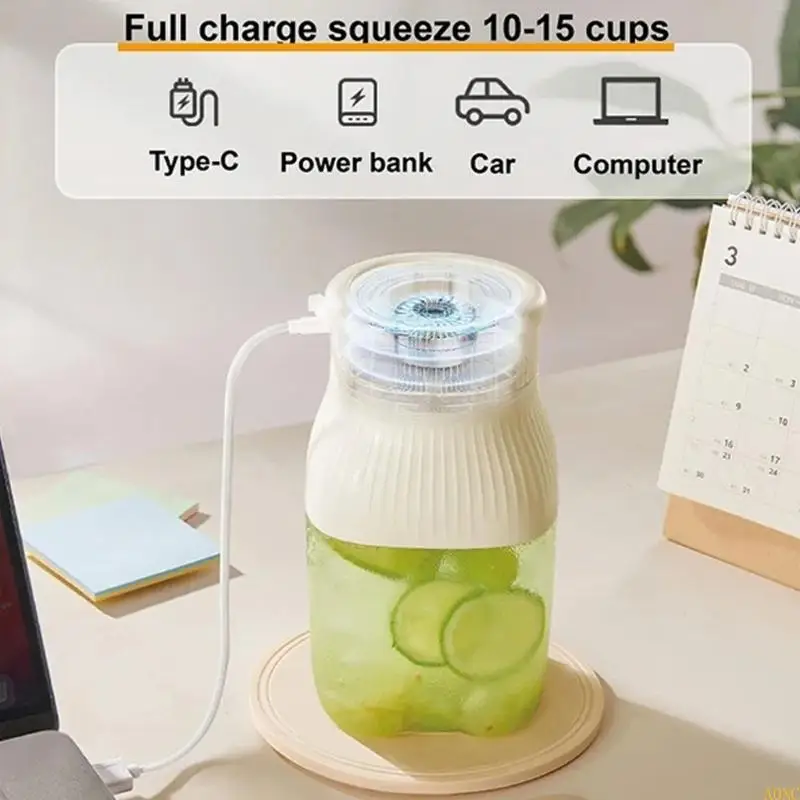 A0NCポータブル充電式ブレンダージュース抽出器ジュースマシンジュース用