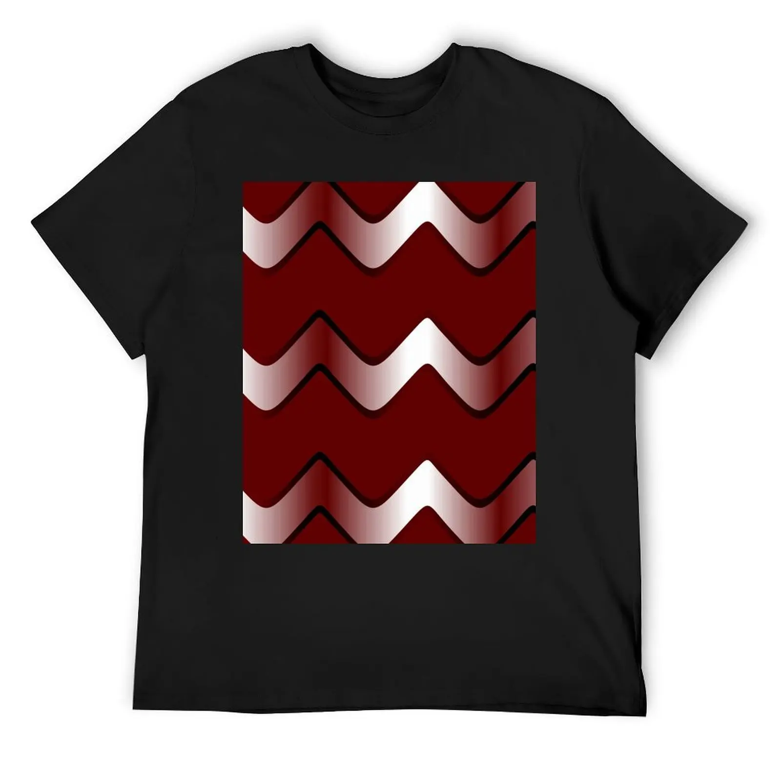 Lustrous Waves T-Shirt customs oversizeds Men's cotton t-shirt