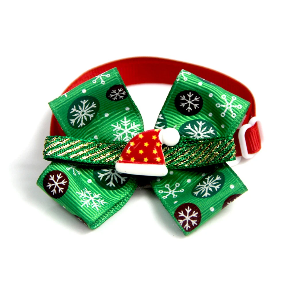 

8Pcs Pet Collar Adjustable Dog Bow Collar for Walking Outdoor Sports Christmas Design Cute Pet Supplies Dog Tie