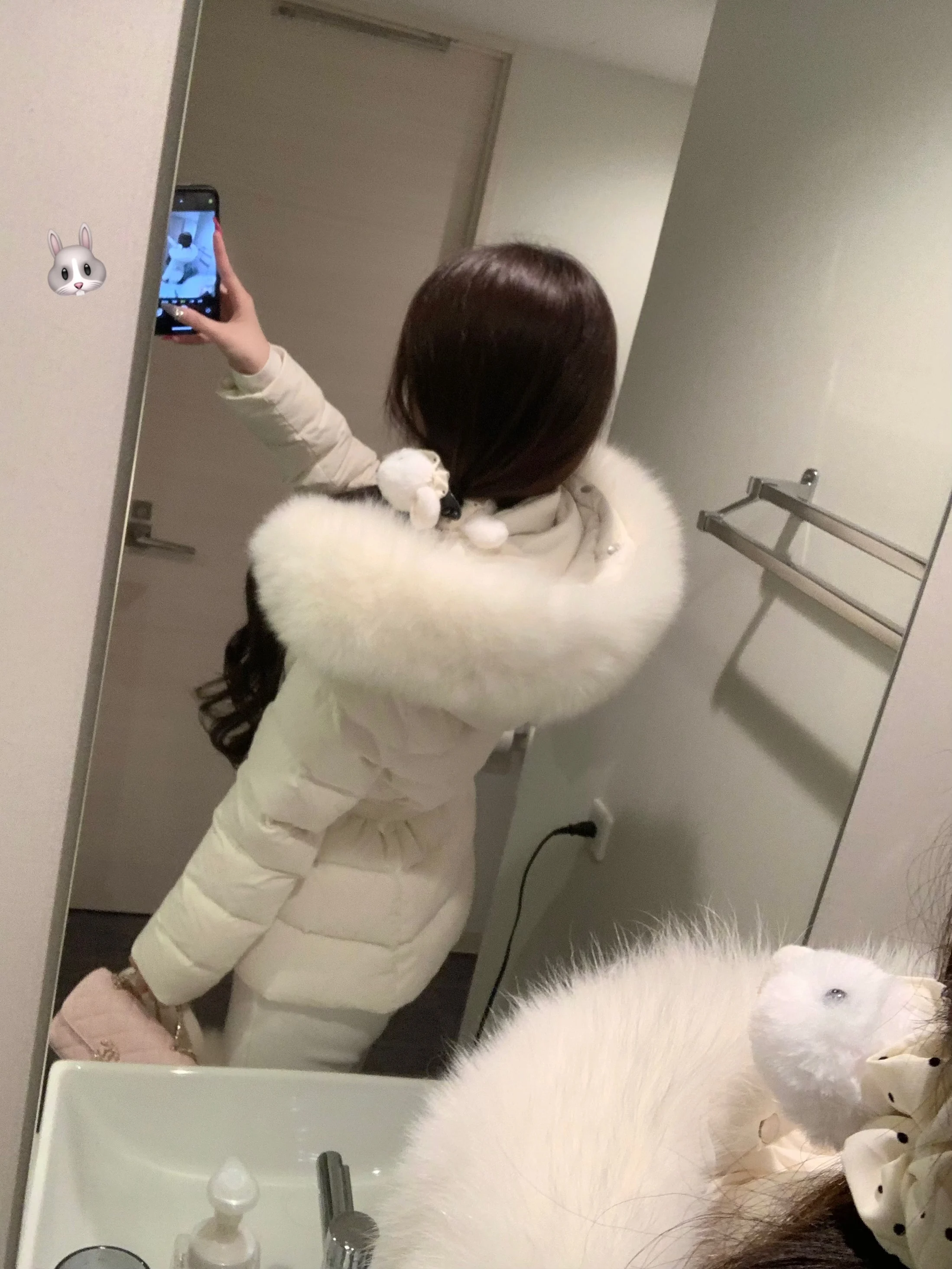 

Женская пуховая куртка Lala с 90% белым утиным пухом, большим меховым воротником, теплая, повседневная, с длинными рукавами, на молнии, средней длины