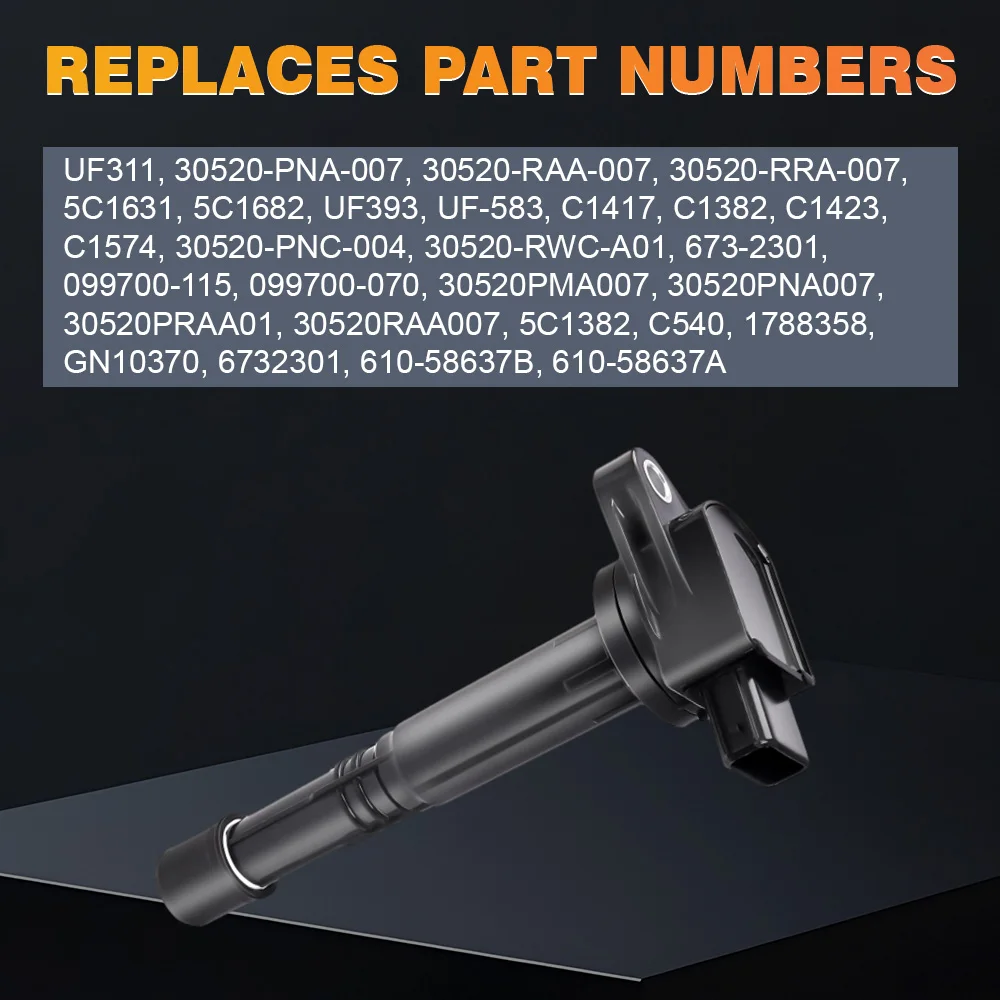 

Для Acura CSX RSX Honda Accord Civic CRV Element S2000 катушка зажигания UF311 30520-PNA-007 30520PMA007 30520RAA007 C1382