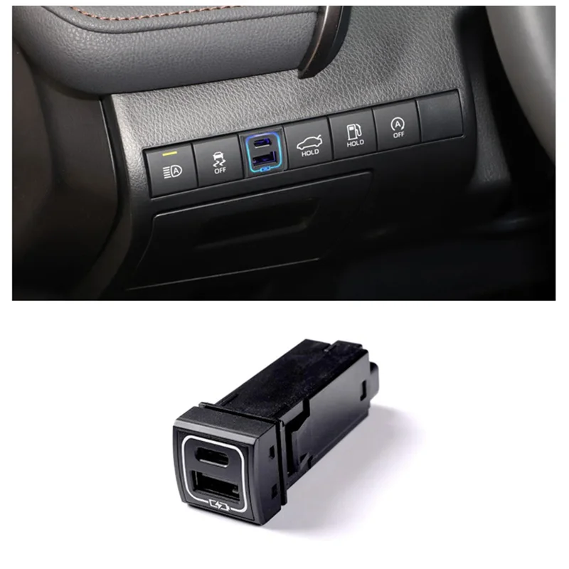 

Lasting For Toyota Land Cruiser 250 Prado LC250 FJ250 USB+QC3.0 Quick Charger Car Accessories