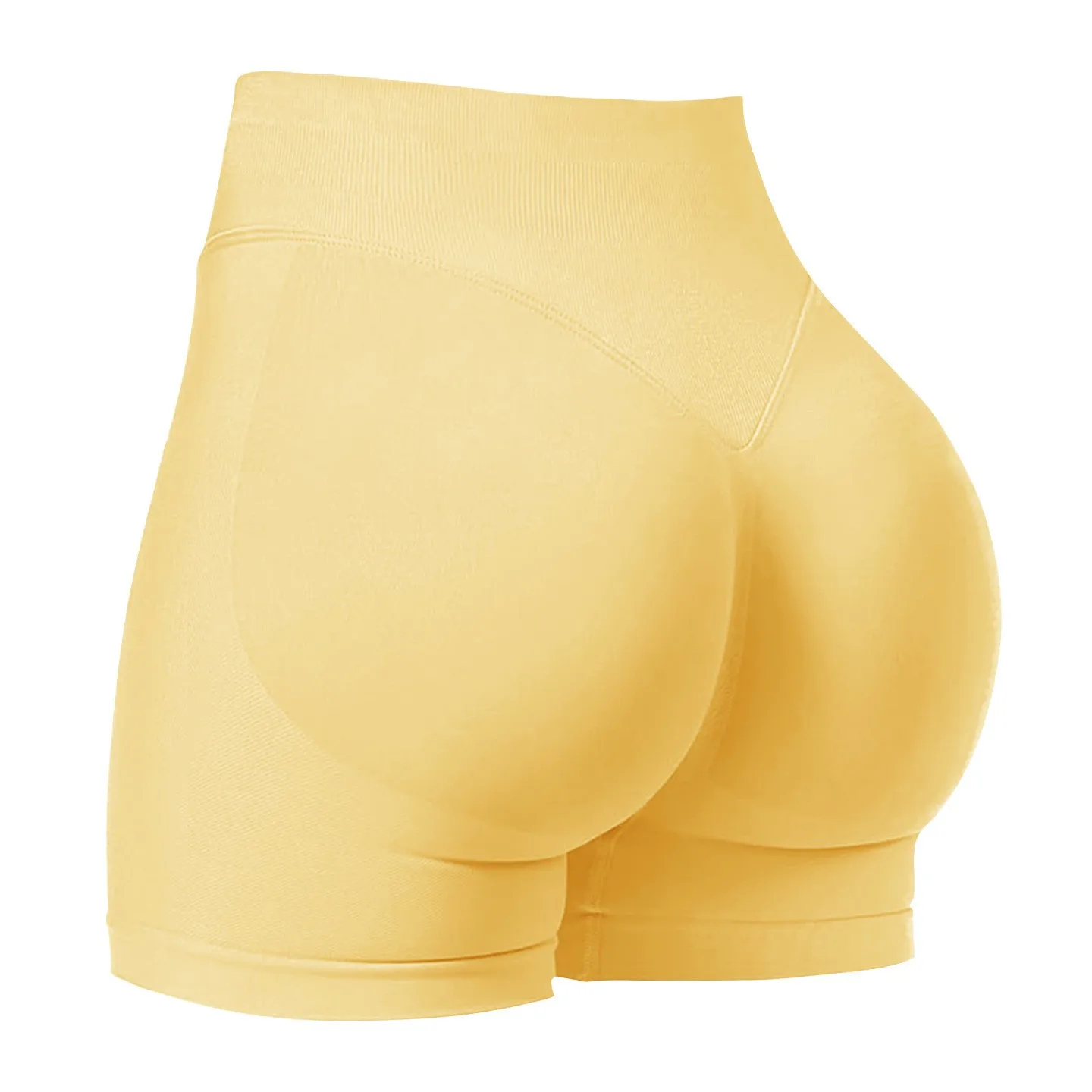 CZGUKE4.5''Shorts Seamless Low Ribbed Waistband Gym Shorts Scrunch Bum Yoga Shorts Booty High Stretch Running Bike Shorts image 2