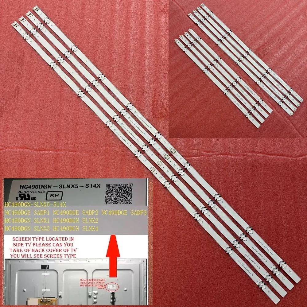 Полностью светодиодная лента для 49UH610V 49UH610A 49UH6100 49LF5100 49UH6030 49UF640V 49UF6407 49UH6507 NC490DUE SADP2 HC490DGN-SLNX5-514X Полностью светодиодная лента для 49UH610V 49UH610A 49UH6100 49LF5100 49UH6030 49UF640V 49UF6407 49UH6507 NC490DUE SADP2 HC490DGN-SLNX5-514X