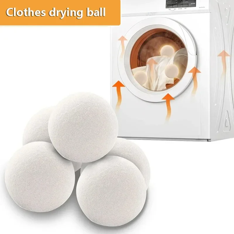 3Pcs Dryer Wool Balls Laundry Tools Eco-Friendly Laundry Supplies Softener Wash Machine Ball Reusable Clothes Dry Laundry Balls