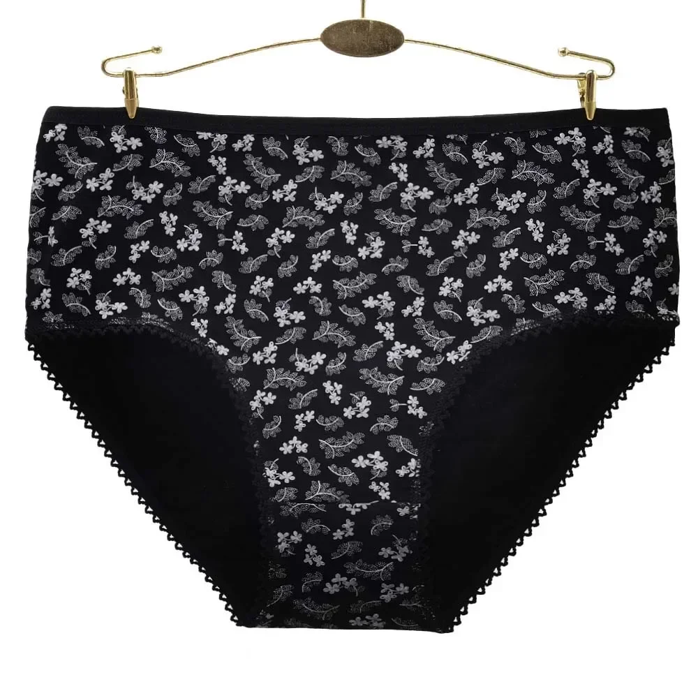 Cotton Panties Plus Size Underwear Women Briefs Female Knickers Lady Lingerie High Waist Intimate XXL 3XL XXXXL 3 Pieces/Lot
