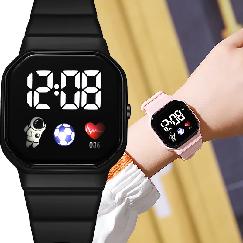 Sports Watch For Women And Men Electronic LED Digital Watch Fashion Casual Simple Silicone Female Watch Electronic Clock