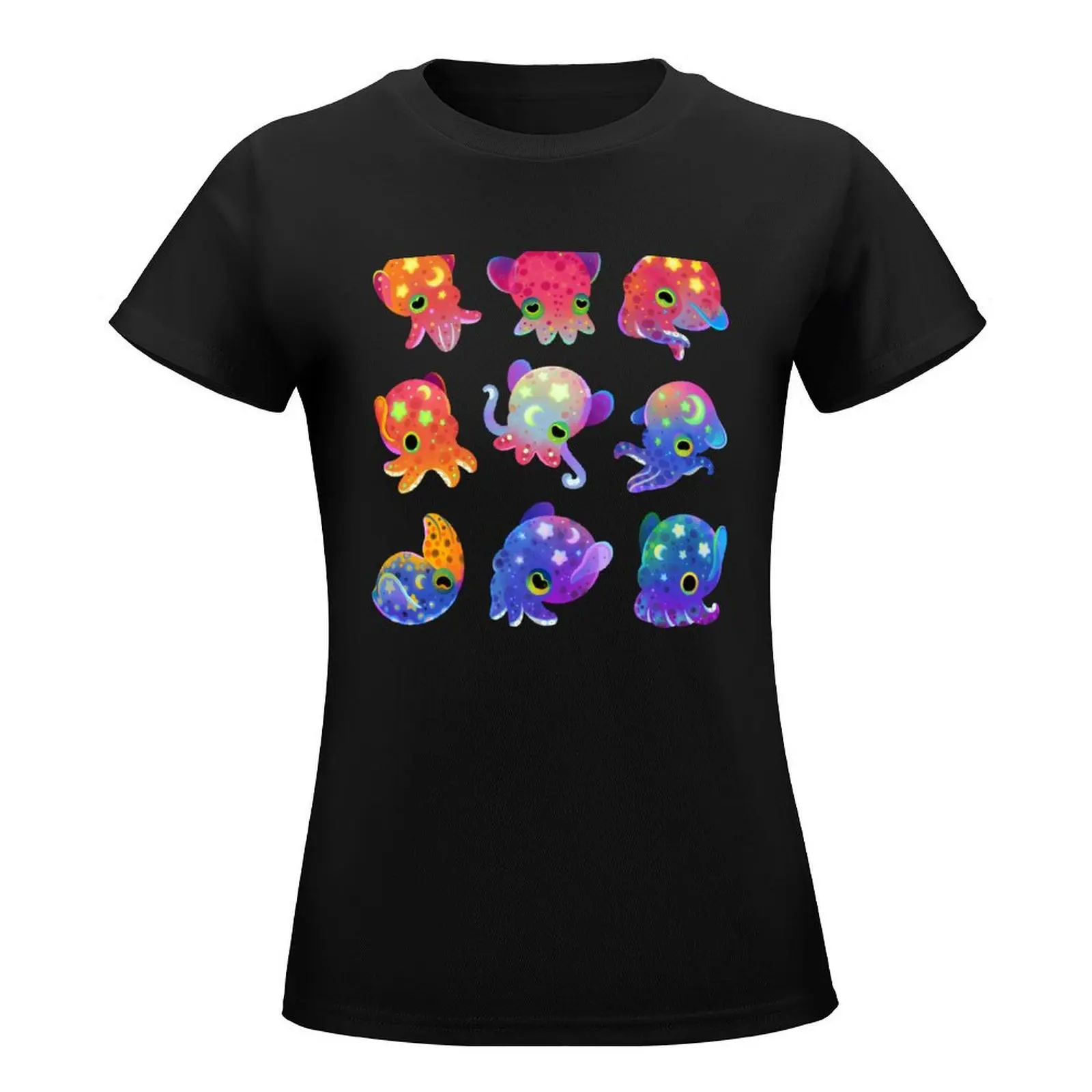 Bobtail squid T-Shirt Aesthetic clothing cute tops tees white t-shirt dress for Women sexy