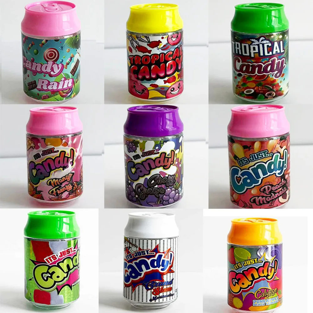 New Designs 3.5 Gram Soda Can Smell Proof Empty Jar 3.5g Plastic Bottle Storage Packaging 100ml Container for Dry Herb