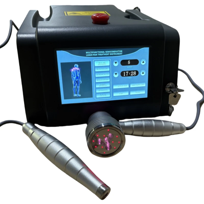 Professional 8W Physiotherapy Class 4 Therapeutic Cold Laser Therapy Device for Back Pain Neuropathy and Deep Tissue Repair