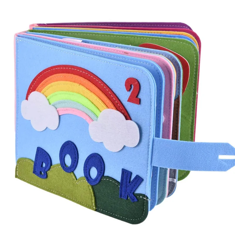 

Baby Books Educational Interactive Felt Board for Infant 3 Years Sensory Reading Toys Montessori Developing Life Skills Toys