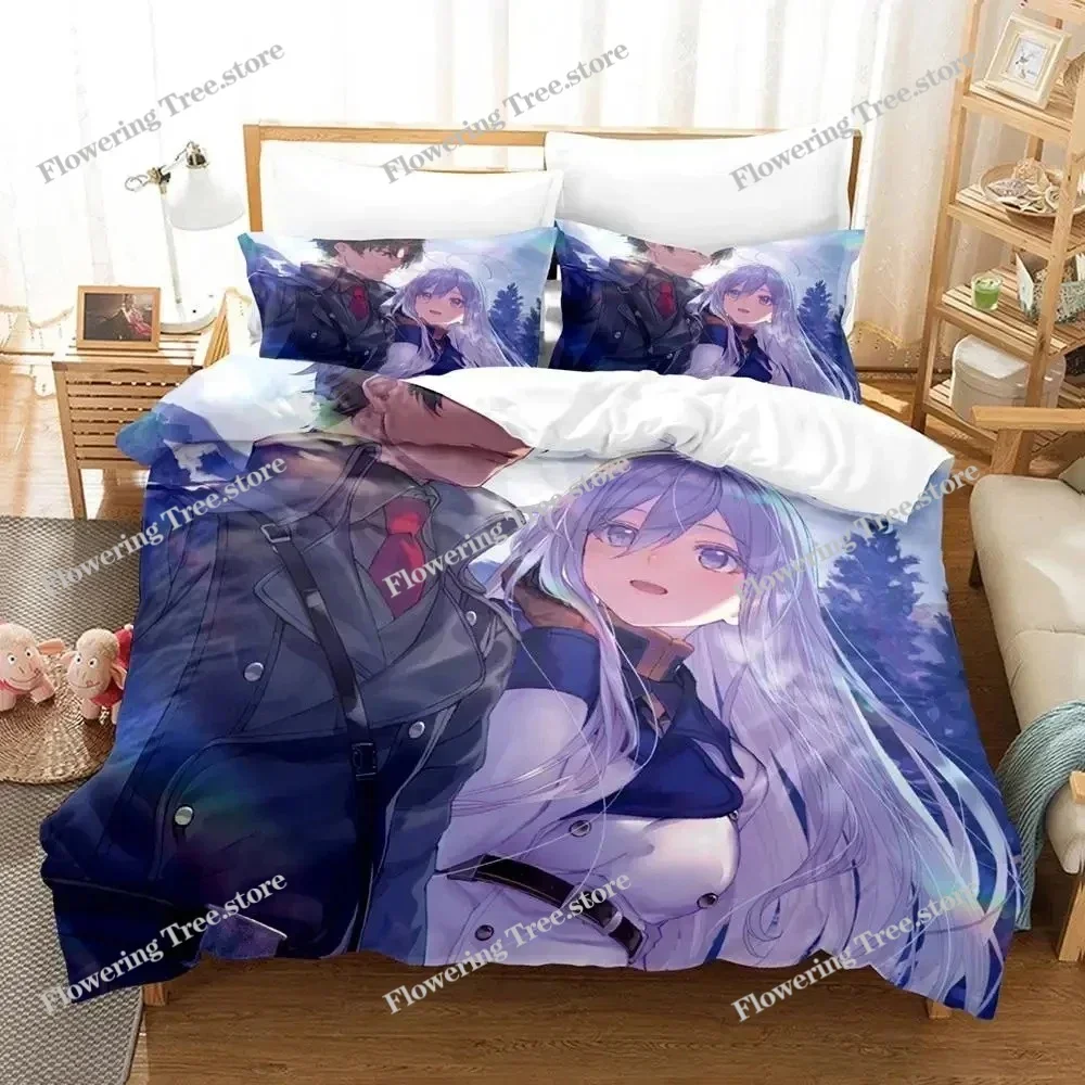 

Anime 86 Eighty Six Bedding Set Duvet Cover Bed Set Quilt Cover Pillowcase Comforter king Queen Size Boys Adult Bedding Set