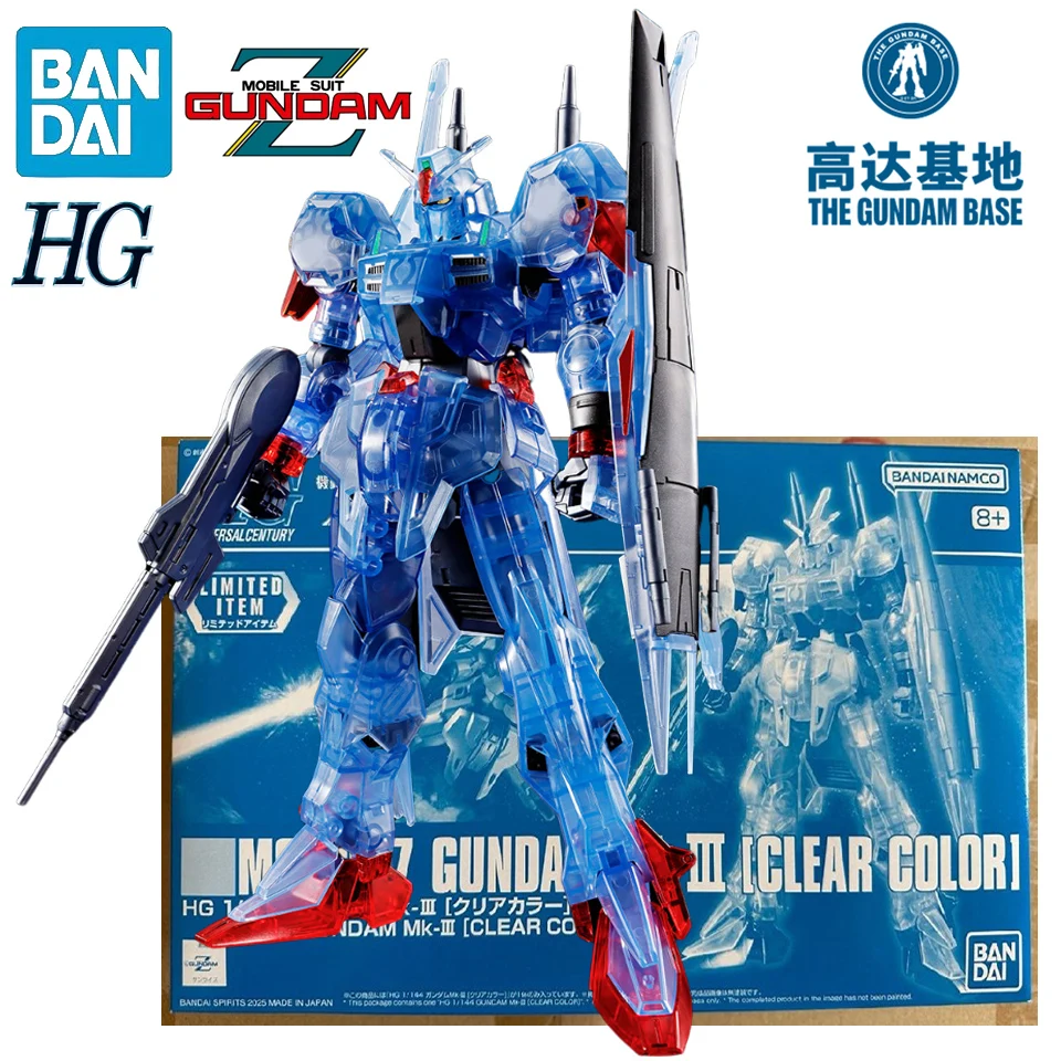 

В наличии BANDAI THE GUNDAM BASE LIMITED HG 1/144 MSF-007 GUNDAM MK-III [CLEAR COLOR] Аниме Фигурки Сборка Модель игрушки