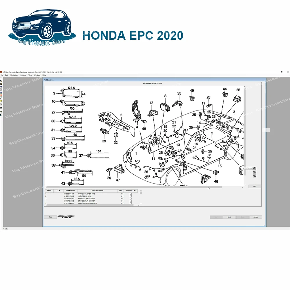 Auto Repair Software Electronic Parts Catalog Update 2020 for HO-NDA WR-V /A HONDA EPC 2020 send USB 2024 Latest software