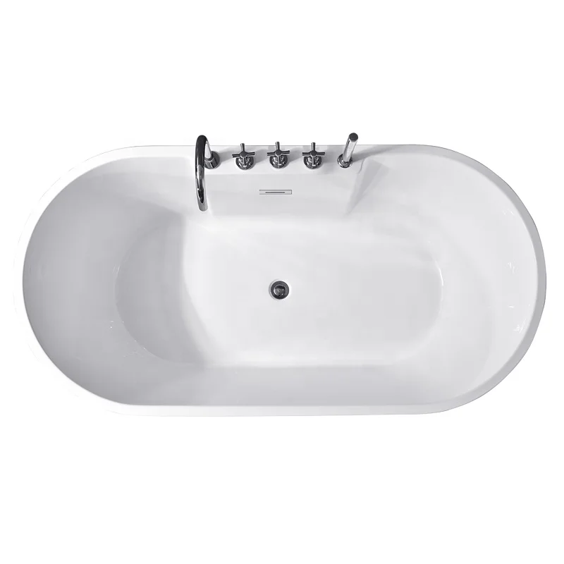 

&c New Modern Free Standing Soaking Bathtub SPA Bathroom Sanitary Ware Acrylic Artificial Stone Massage Bath Tub With Faucet