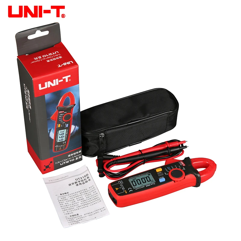 UNI-T UT210E Mini pince multimètre de courant numérique AC DC voltmètre de tension 100A ampèremètre pince testeur de fréquence électrique