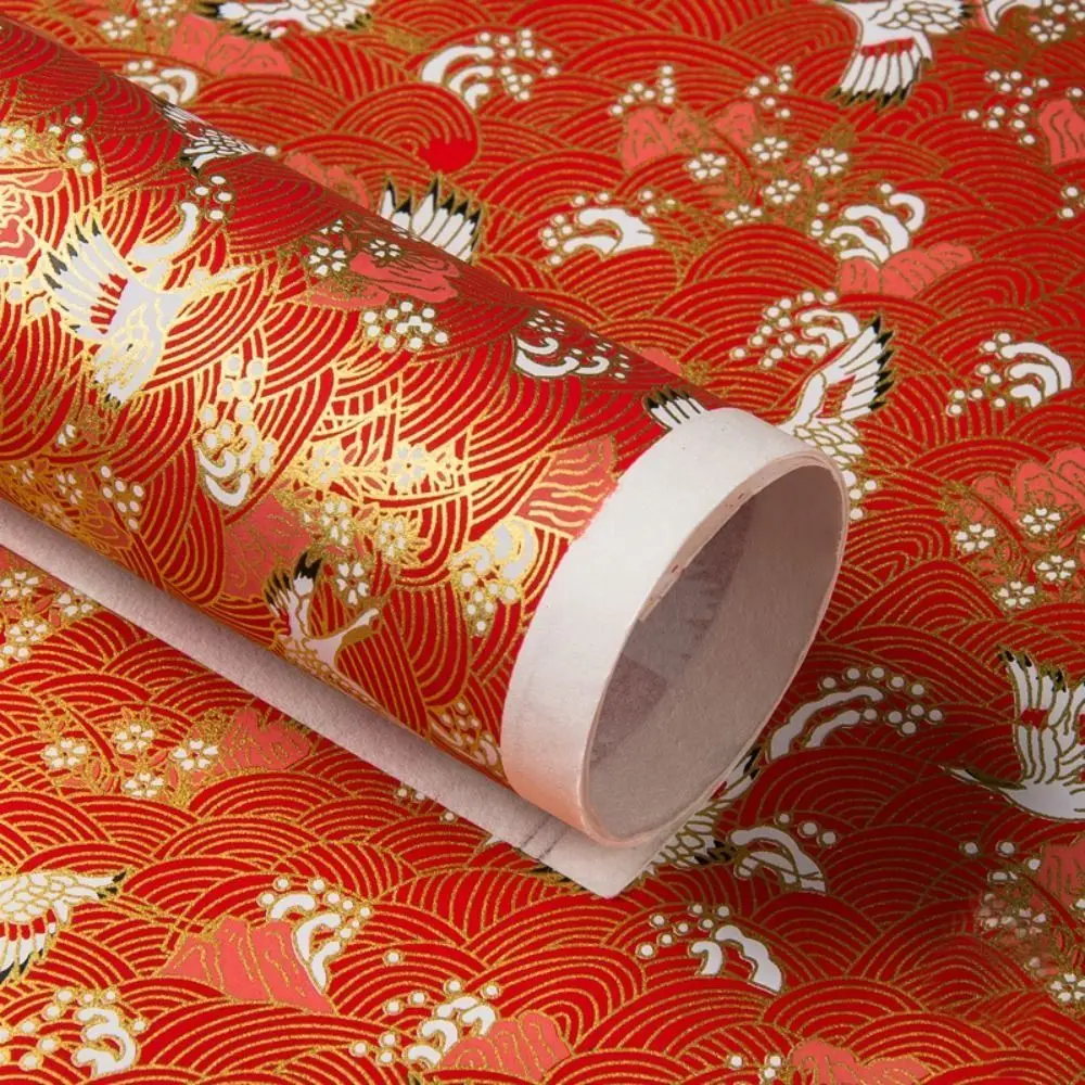 DIY Art Material Japanese Style Gift Wrap Paper Paper-cut 42*58cm Craft Paper Sakura Pattern Folding Paper Creativity Exercise