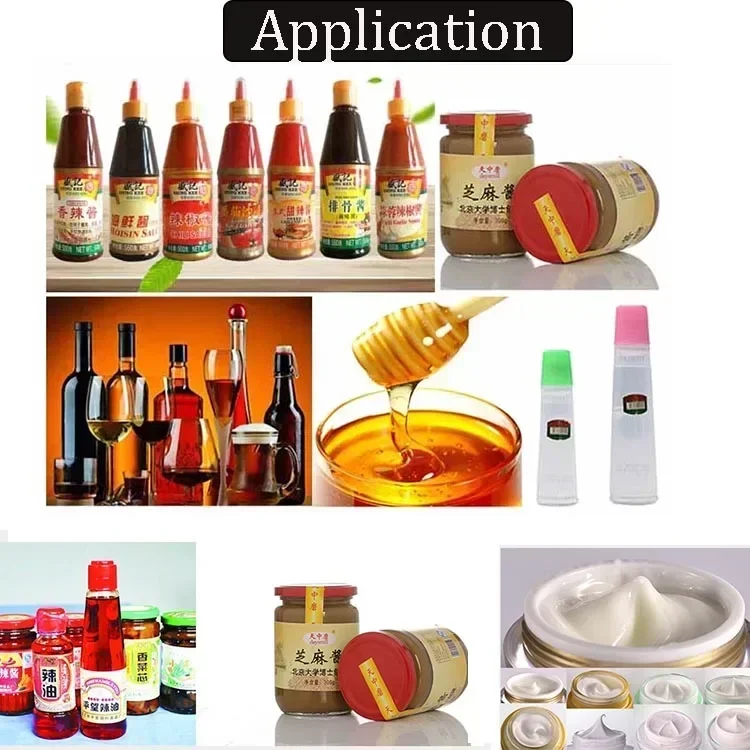 آلة تعبئة معجون الطحينة بزبدة الفول السوداني 10-1000 مل من الفولاذ المقاوم للصدأ عالية الجودة #4