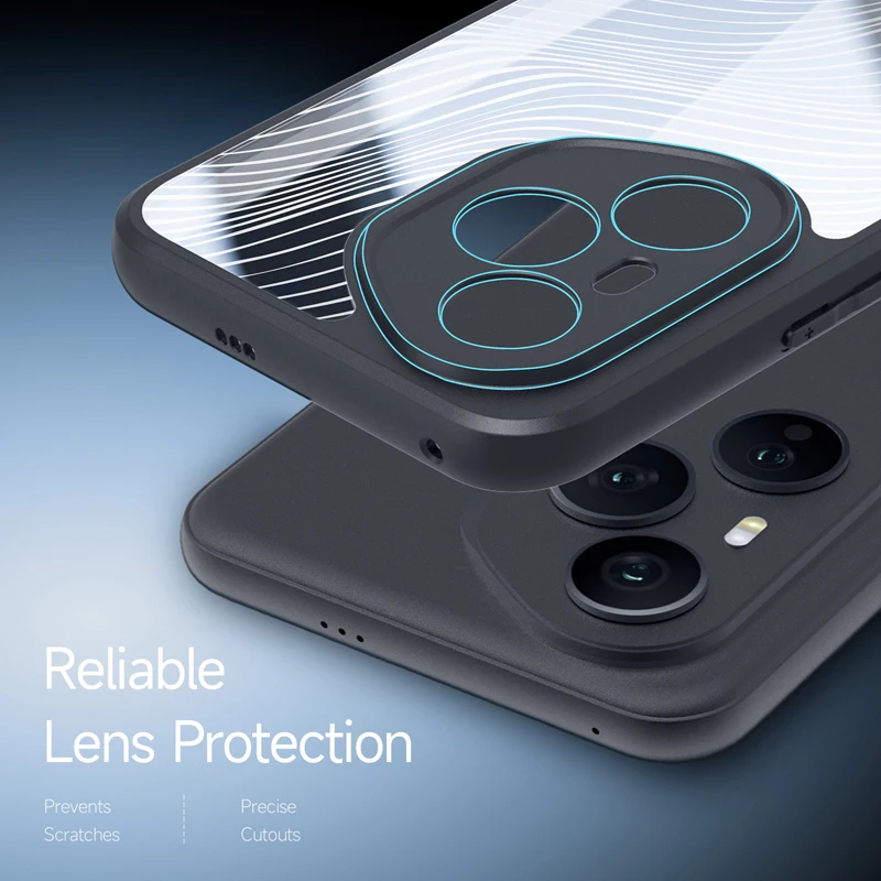 حافظة لهاتف Honor 400, 400 Pro الإصدار العالمي DUX DUCIS Aimo مضادة للسقوط من البولي كربونات الصلب خط متدفق غطاء هاتف بلوري #4