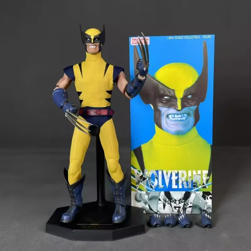 Original anime estatueta marvel x-men wolverine figuras de ação modelo brinquedos coleção ornamento de mesa crianças presentes de natal