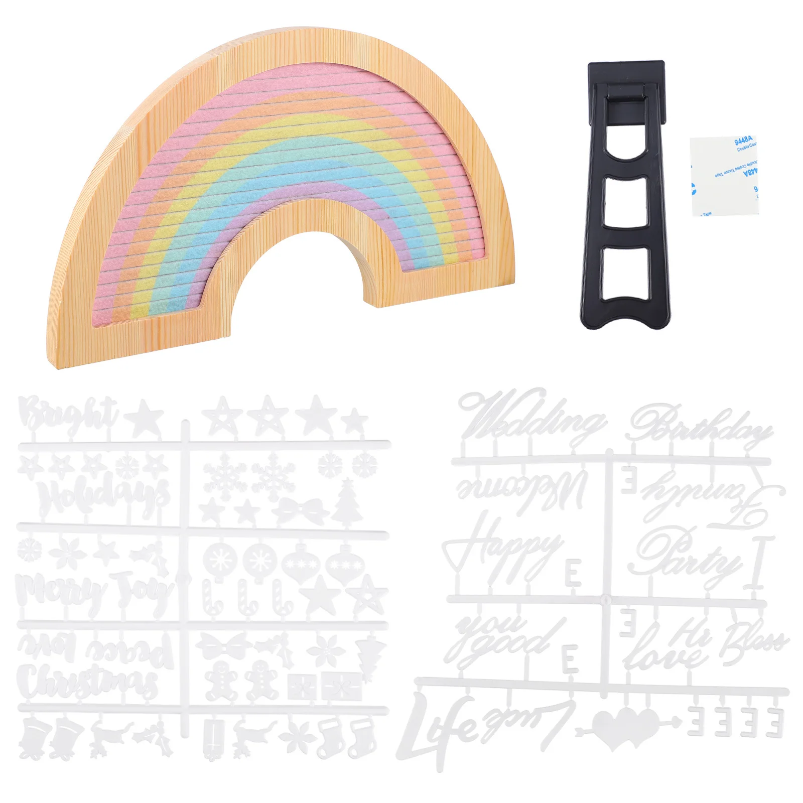 1Set Filz Nachricht Bord DIY Buchstaben Bord Dekorative Filz Rahmen Rustikalen Holz Rahmen für Wohnkultur Lernen Lehrmittel