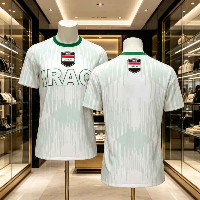 

Iraq Flag Graphic Mens Football Jersey Fashion National Emblem 3D Printed Sports T-shirt Casual Breathable Family Kids Tees