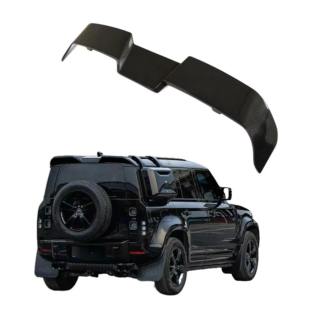 

Suitable forLand Rover Defender Sport Dry Carbon Fiber Rear Roof Spoiler 2020-2023