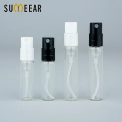 Bayonet Glass Perfume Bottles, Mini Fragrance Sample Tester Bottle, Invisible Spring Pump Sprayer, 2ml, 3ml, 50 Pcs, 100 Pcs
