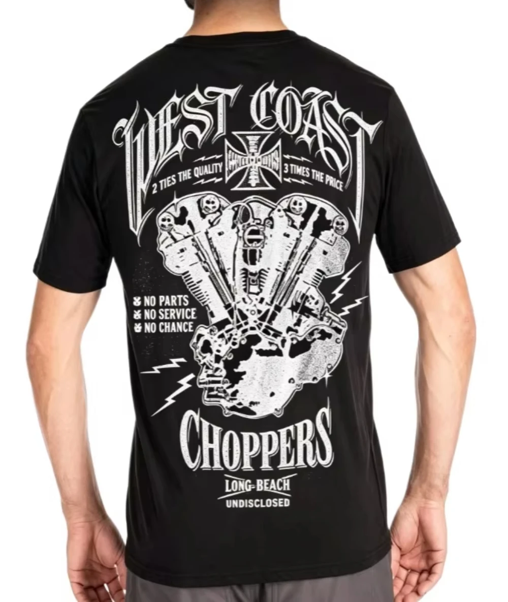Hot West Coast Choppers Graphic Cotton T-shirt Unisex Summer Short Sleeve Fashion Brand Tee Luxury Casual Vintage Tees 2026
