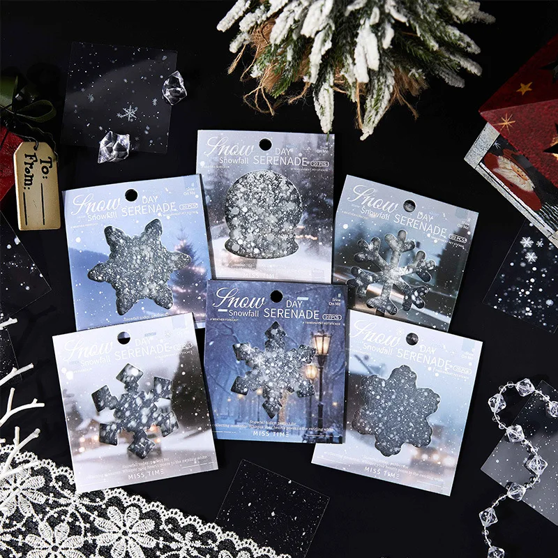 

20 листов/1 лот, кавайные наклейки для скрапбукинга, дважды снега, мусорный журнал, золотой планировщик, канцелярские наклейки, декоративные наклейки для планировщика