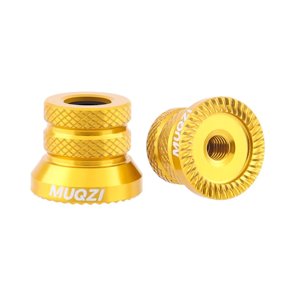 1 Pair Aluminium Alloy Bike Hub Nut Lightweight High Strength Bicycle Axle Nut Brilliant in Color Rust Prevention