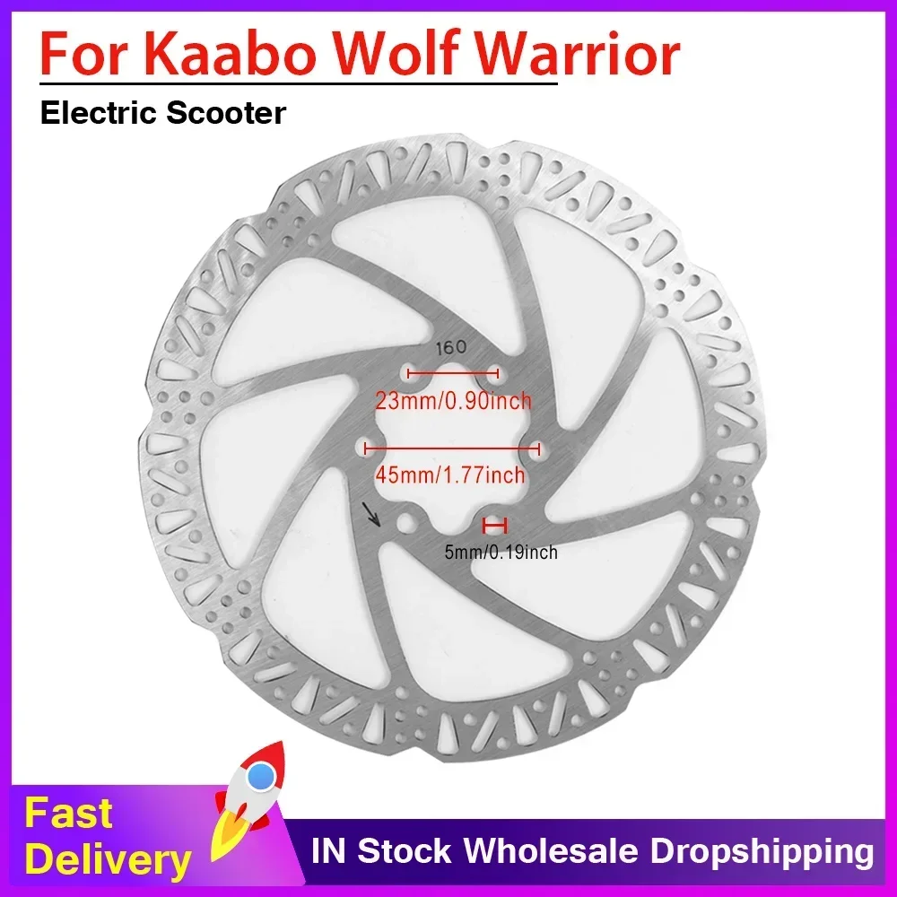 

Тормозной диск 145 мм/160 мм для электрического скутера Kaabo Warrior 11 Wolf King GT/GT Pro, дисковые тормозные колодки для электронного скутера с винтом
