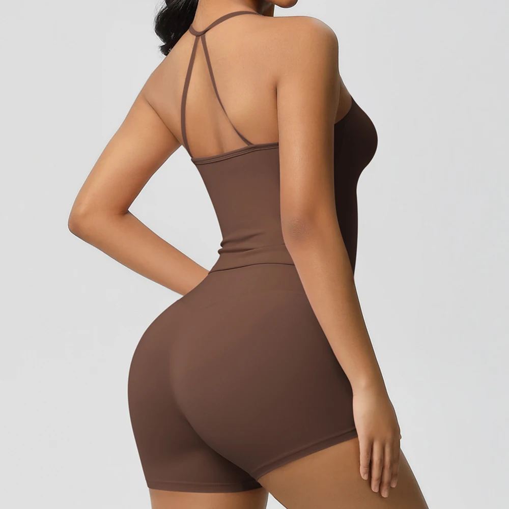 

Women Tracksuits 2 PCS Sport Set Shorts Bra Yoga Set Fitness Training Elastic Sportswear Workout Overalls Gym Clothes Yoga Suit