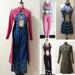 Anime  Stone Ocean Jolyne Cujoh leather jacket Cosplay Costume Custom Made high quality Clothing
