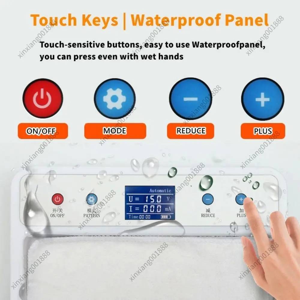7th Gen All-in-One English Version Iontophoresis Machine, Anti-Sweat Device for Hands Feet Hyperhidrosis, Sweat Stop Instrument