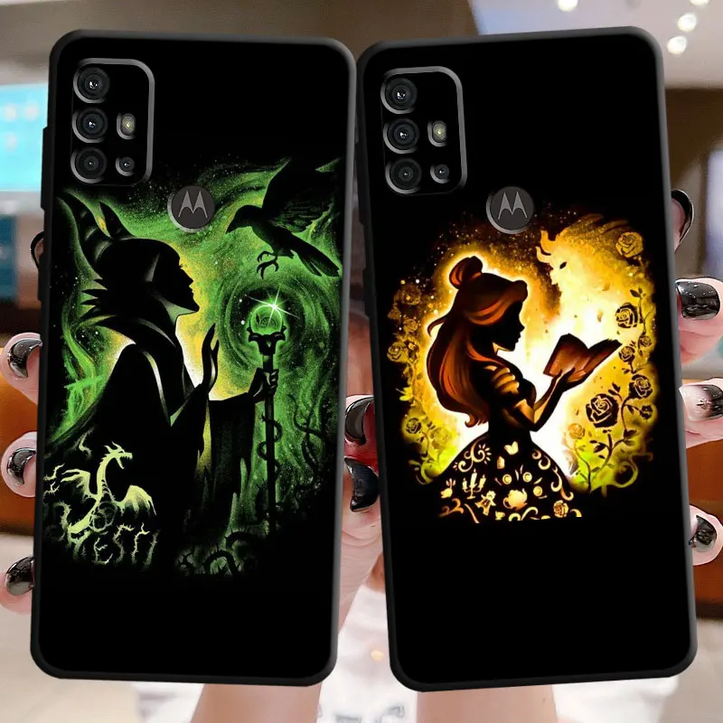 Case for Motorola Moto G32 G71 G72 G22 G73 G60s G30 G52 G53 G50 G60 G51 G31 Villain Disney Princess Funda Cases Silicone Cover