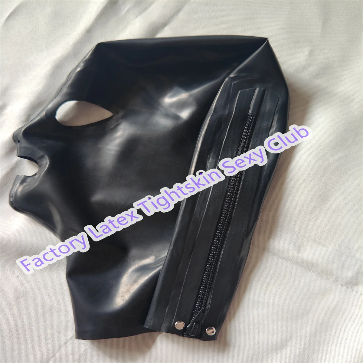 

Latex Hood Handmade Black Color for Catsuit Rubber Mask Cosplay Club Wear Halloween Costume