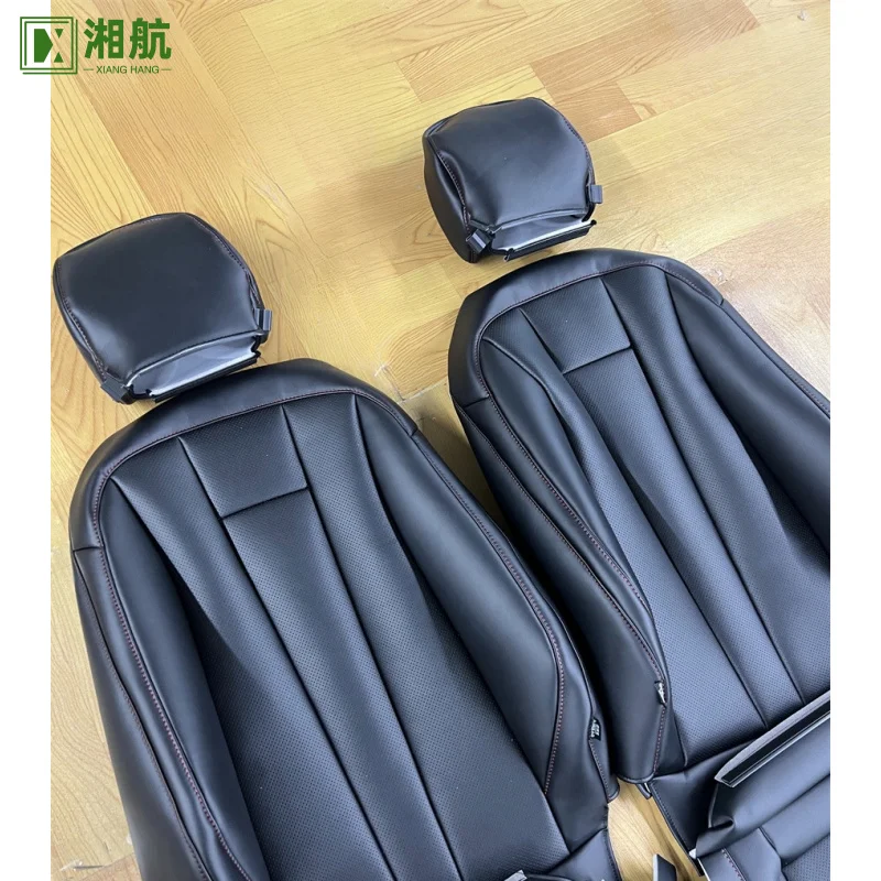 Suitable for  Audi A4 Black Nappa Leather Full Replacement Car Seat Cover