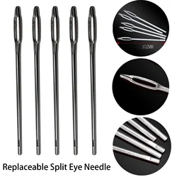 5Pcs Auto Tire Repair Kit Replacement Split Eye Needle For T-Handle Tire Plug Tire Repair Tool Puncture Plug Practical Hand Tool