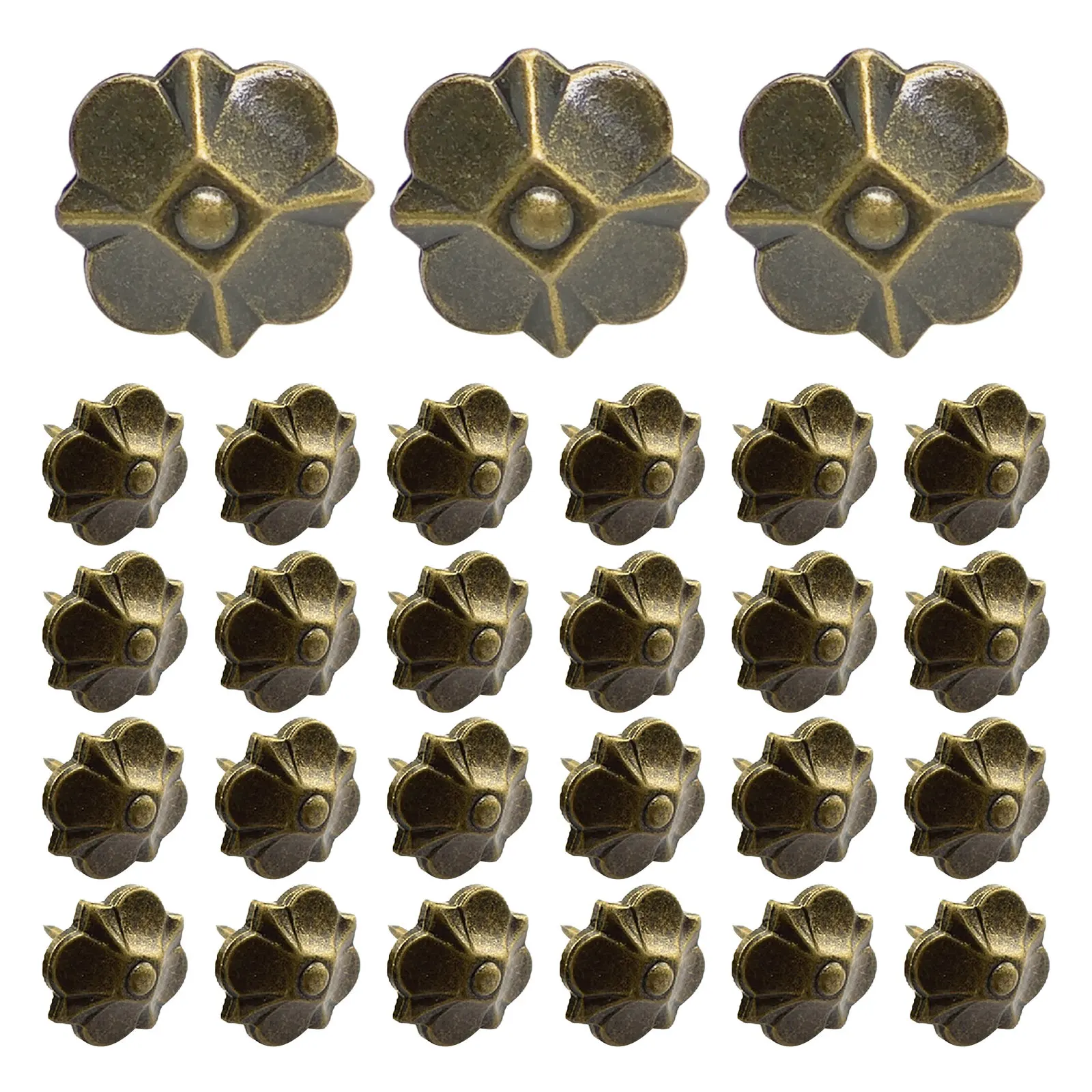 30 Pcs Decor Upholstery Tacks Bubble Nails Furniture Decoration Tacks For Chairs Bronze Upholstery Farmhouse Accent Brown