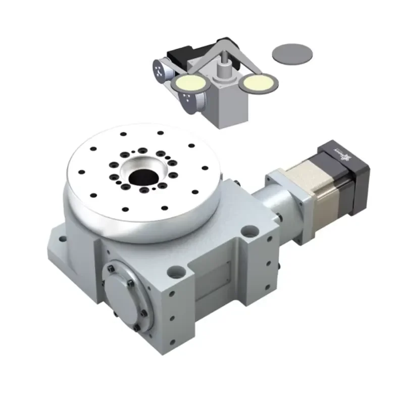 Precision Rotary Stage With Hollow Core Cam Index Hollow Rotating Platform Rotary Indexing Table